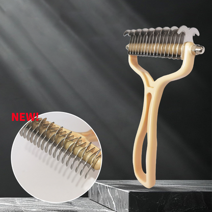 2-in-1 Pet Dematting & Deshedding Comb