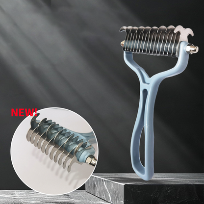 2-in-1 Pet Dematting & Deshedding Comb