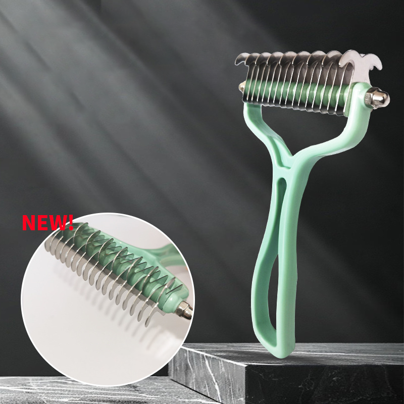 2-in-1 Pet Dematting & Deshedding Comb