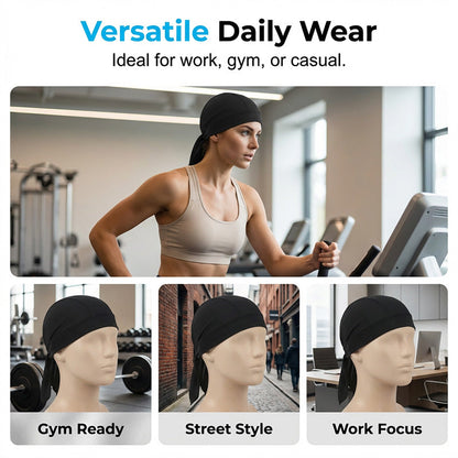 Paisley Cooling Headscarf Cap Set, Motorcycle Pirate Head Wrap Safety Helmet Liner, Elastic Fit Hand Washable Multifunctional Outdoor Headwear for Athletes & Outdoor Enthusiasts