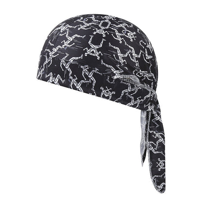 Paisley Cooling Headscarf Cap Set, Motorcycle Pirate Head Wrap Safety Helmet Liner, Elastic Fit Hand Washable Multifunctional Outdoor Headwear for Athletes & Outdoor Enthusiasts
