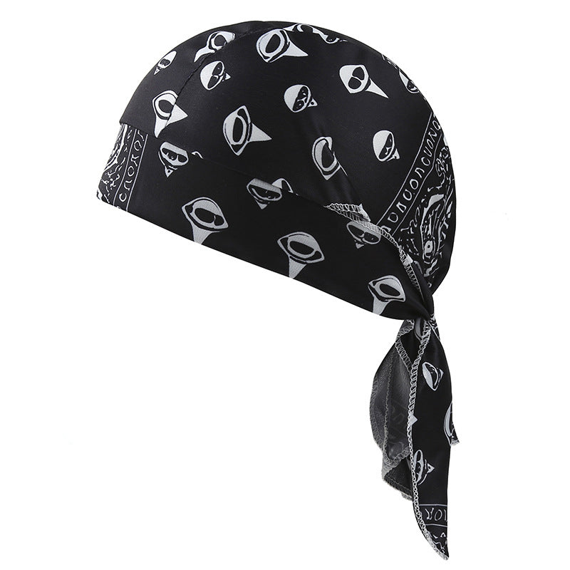 Paisley Cooling Headscarf Cap Set, Motorcycle Pirate Head Wrap Safety Helmet Liner, Elastic Fit Hand Washable Multifunctional Outdoor Headwear for Athletes & Outdoor Enthusiasts
