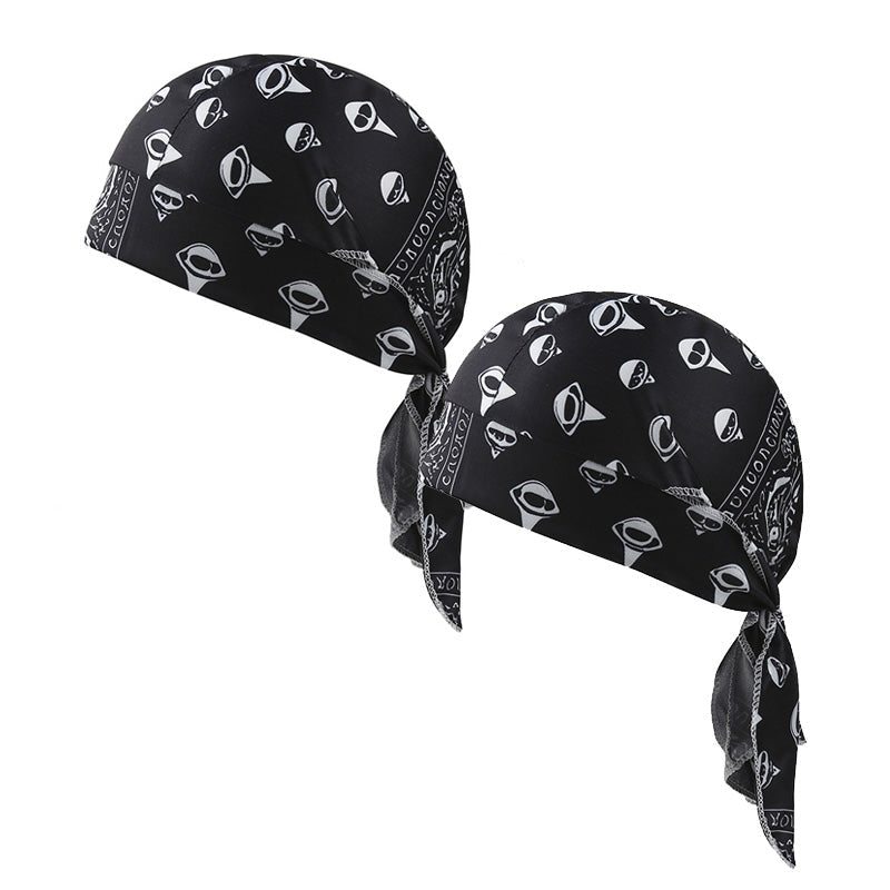 Paisley Cooling Headscarf Cap Set, Motorcycle Pirate Head Wrap Safety Helmet Liner, Elastic Fit Hand Washable Multifunctional Outdoor Headwear for Athletes & Outdoor Enthusiasts
