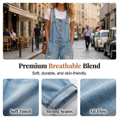 Trending Now👖 Baggy Denim Overalls with Adjustable Straps – Relaxed Fit & Deep Pockets for Everyday Comfort