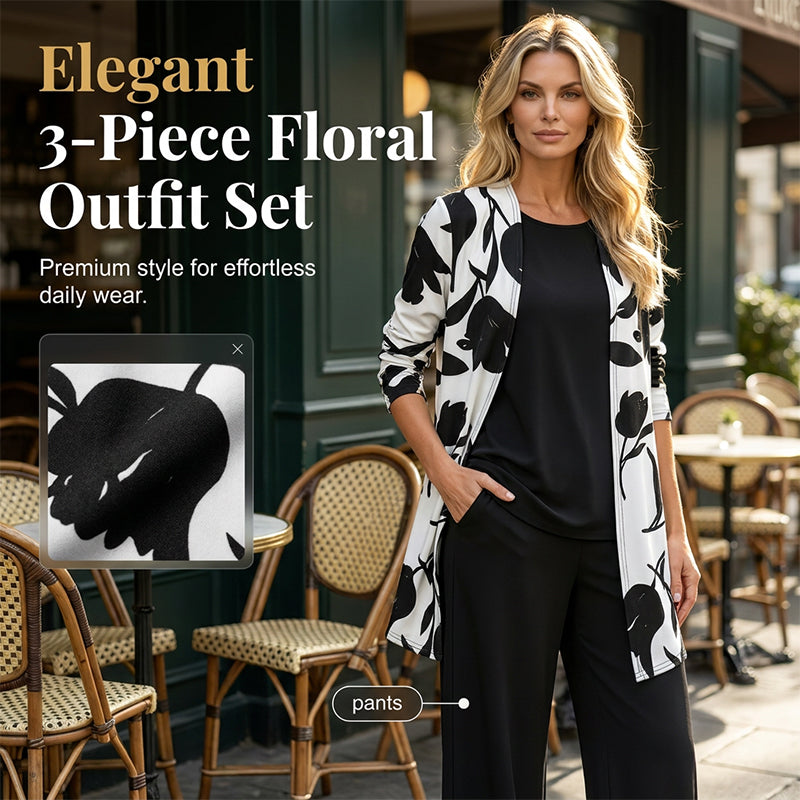Ursula - Soft-Touch 3-Piece Floral Set