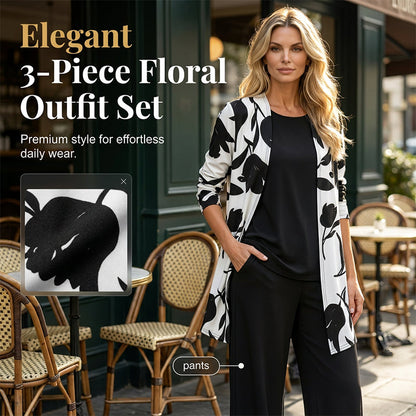 Ursula - Soft-Touch 3-Piece Floral Set