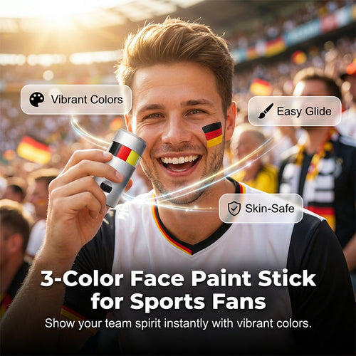 🔥 BUY 1 GET 1 FREE! National Flag Face Paint Stick ⚽ Waterproof Sports Fan Makeup for Game Day