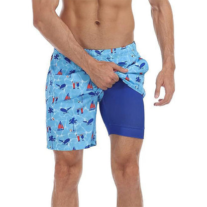 🔥 50% OFF TODAY! ⏰ Men's 2-in-1 Comfort-Lined Shorts 💪 Lightweight, Stretchy & Built for Performance