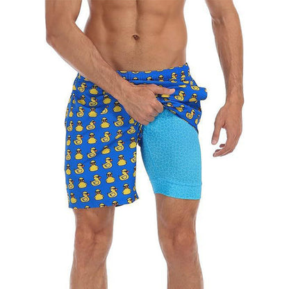 🔥 50% OFF TODAY! ⏰ Men's 2-in-1 Comfort-Lined Shorts 💪 Lightweight, Stretchy & Built for Performance