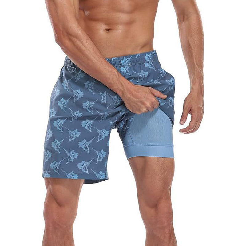 🔥 50% OFF TODAY! ⏰ Men's 2-in-1 Comfort-Lined Shorts 💪 Lightweight, Stretchy & Built for Performance