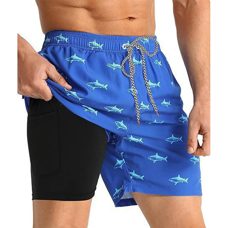🔥 50% OFF TODAY! ⏰ Men's 2-in-1 Comfort-Lined Shorts 💪 Lightweight, Stretchy & Built for Performance