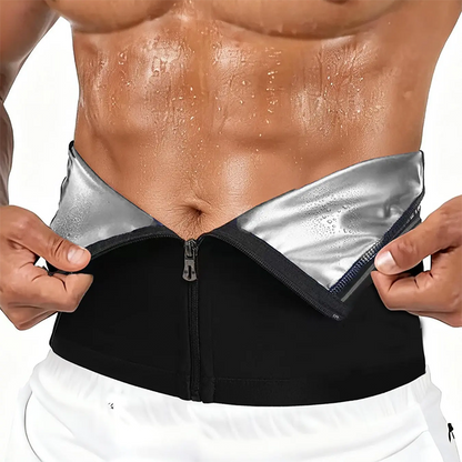 🏃‍♂️ Men's Waist Trainer Sweat Belt – Compression, Trimmer, Sauna Effect ✨