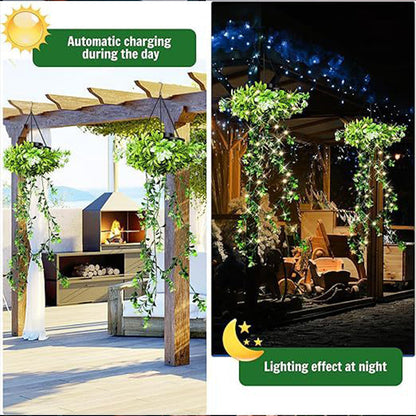 ⏳Limited-time 50% off⏰Solar-Powered Hanging Milan Grass Light🌞💡