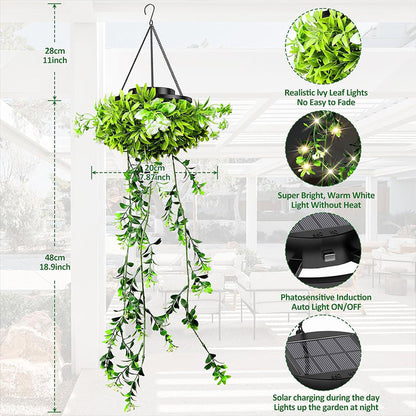 ⏳Limited-time 50% off⏰Solar-Powered Hanging Milan Grass Light🌞💡