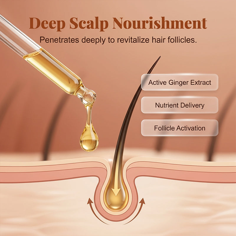 Ginger Anti-Hair Loss Treatment for Hair Growth