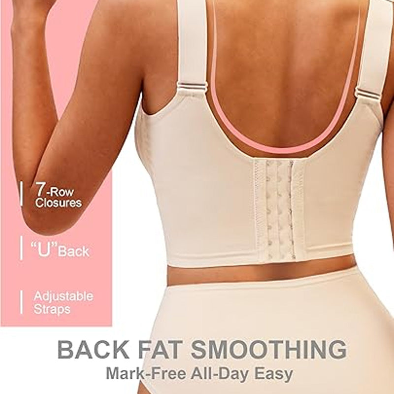 🔥 60% OFF TODAY! 💖 Soft Intention Plus Size Jelly Bra ✨ Back Fat Smoothing, Seamless Push-Up Comfort