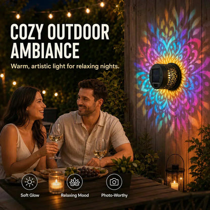 💐 50% OFF! Solar Mandala Light – Bohemian Garden Decor, Enchanting Pattern Projection 🌸🌀 【Limited Time】