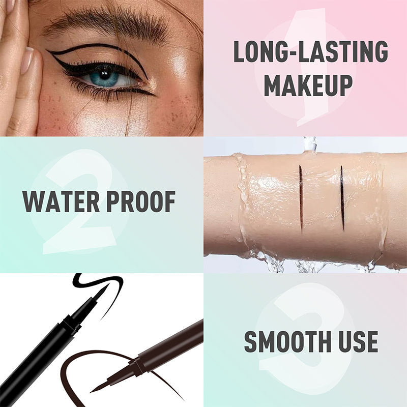 🔥 BUY 1 GET 1 FREE | Waterproof Liquid Eyeliner Pen – Smudge-Proof, Sweat-Proof & Long-Lasting All Day