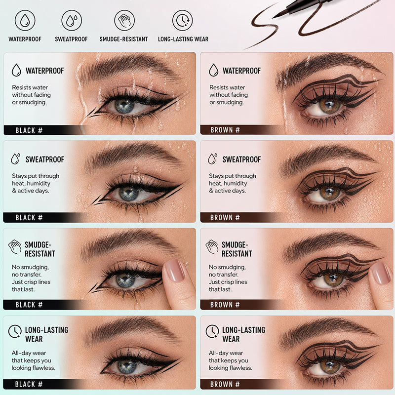🔥 BUY 1 GET 1 FREE | Waterproof Liquid Eyeliner Pen – Smudge-Proof, Sweat-Proof & Long-Lasting All Day
