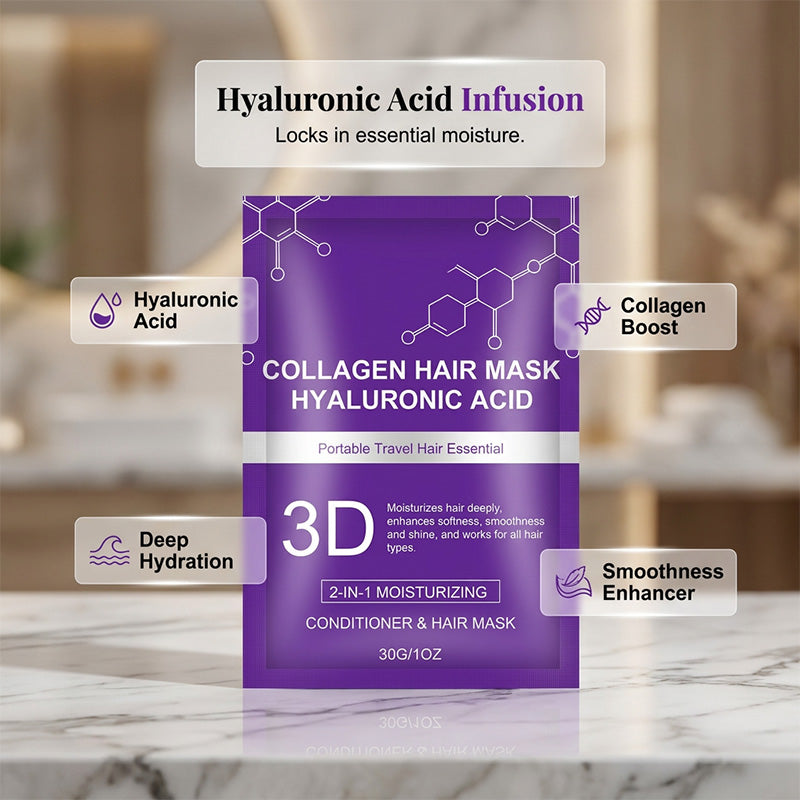 💇‍♀️ BUY 1 GET 1 FREE! 💖 Hyaluronic Acid Hair Mask ✨ Deep Repair, Intense Hydration & Silky-Smooth Hair