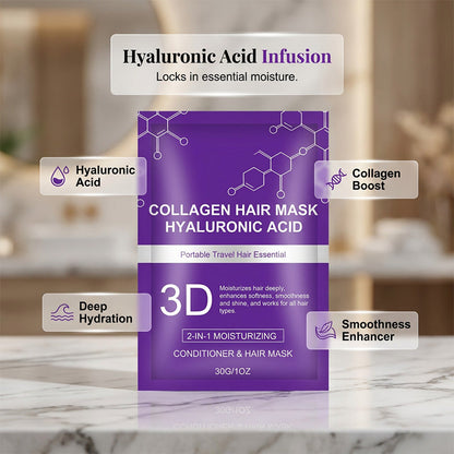 💇‍♀️ BUY 1 GET 1 FREE! 💖 Hyaluronic Acid Hair Mask ✨ Deep Repair, Intense Hydration & Silky-Smooth Hair
