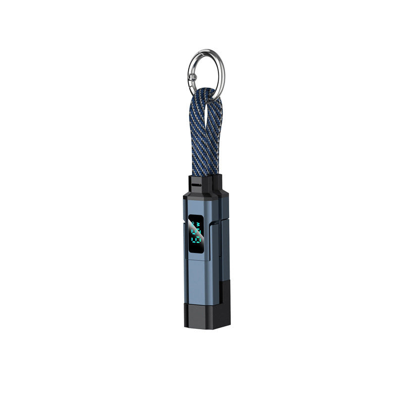🚨 The Only Charging Cable You’ll Ever Need! 🔋4-in-1 Digital Display Keychain Charging Cable ⚡ Fast Charging, Portable & Multi-Device Compatible