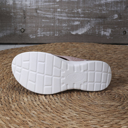 👡 50% OFF NOW! 💐 Women's Breathable Knit Platform Sandals – Air-permeable upper & cushioned sole – Lightweight, comfy – perfect for summer strolls or casual days ✨