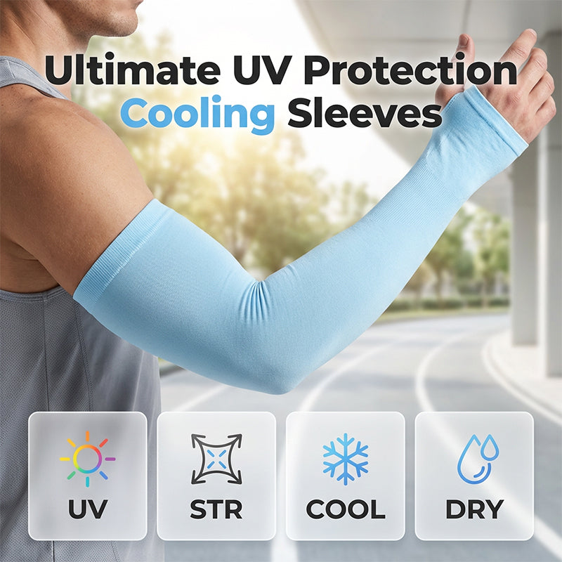 ☀️ BUY 2 GET 1 FREE | Cooling UV Protection Arm Sleeves – Stay Cool & Sun Safe All Summer