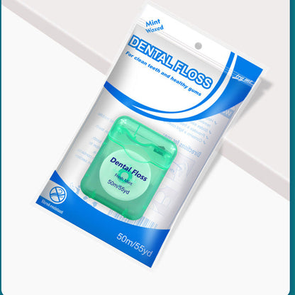 🔥 BUY 2 GET 1 FREE! 🦷 50m Mint Flavored Dental Floss 🌿 Fresh Breath & Effective Plaque Removal