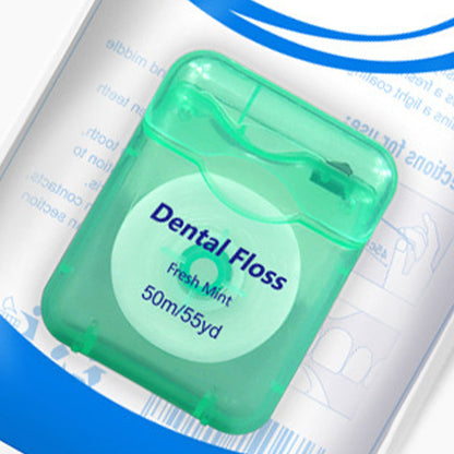 🔥 BUY 2 GET 1 FREE! 🦷 50m Mint Flavored Dental Floss 🌿 Fresh Breath & Effective Plaque Removal