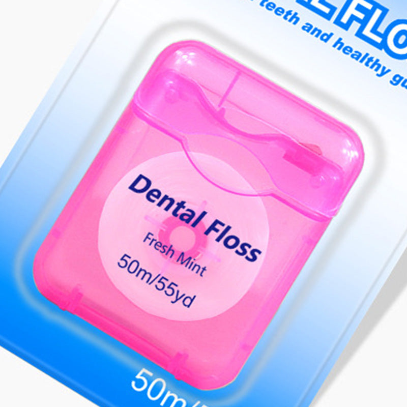 🔥 BUY 2 GET 1 FREE! 🦷 50m Mint Flavored Dental Floss 🌿 Fresh Breath & Effective Plaque Removal