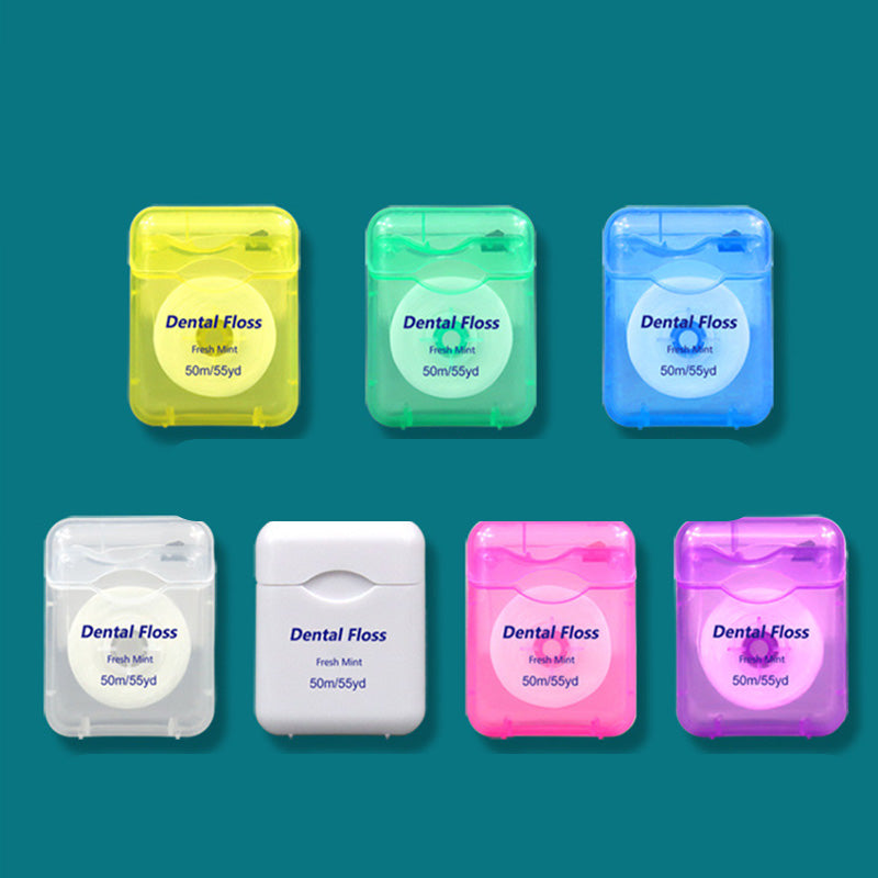 🔥 BUY 2 GET 1 FREE! 🦷 50m Mint Flavored Dental Floss 🌿 Fresh Breath & Effective Plaque Removal