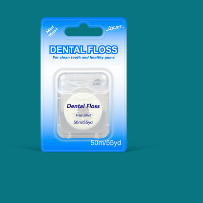🔥 BUY 2 GET 1 FREE! 🦷 50m Mint Flavored Dental Floss 🌿 Fresh Breath & Effective Plaque Removal