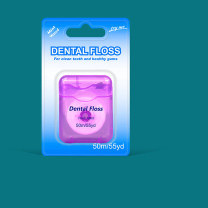 🔥 BUY 2 GET 1 FREE! 🦷 50m Mint Flavored Dental Floss 🌿 Fresh Breath & Effective Plaque Removal