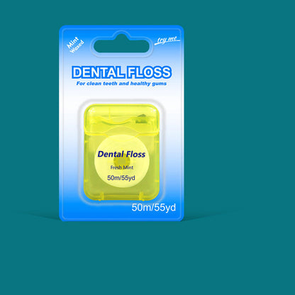 🔥 BUY 2 GET 1 FREE! 🦷 50m Mint Flavored Dental Floss 🌿 Fresh Breath & Effective Plaque Removal