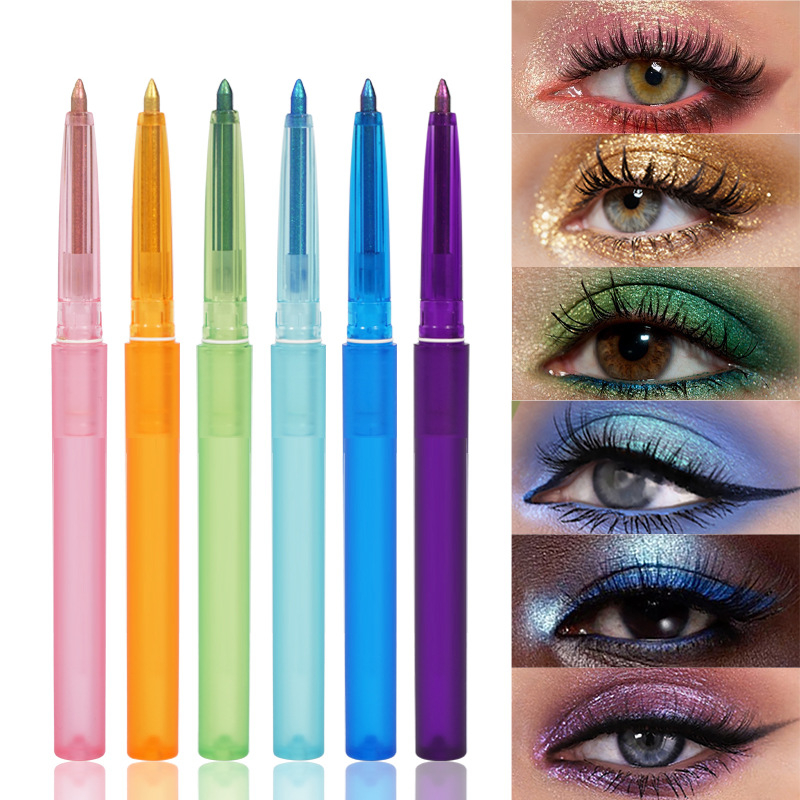 🌈 Mix & Match Your Favorite Shades! ✨ Glitter Eyeshadow Pencil 💖 Waterproof, Smudge-Proof & Long-Lasting