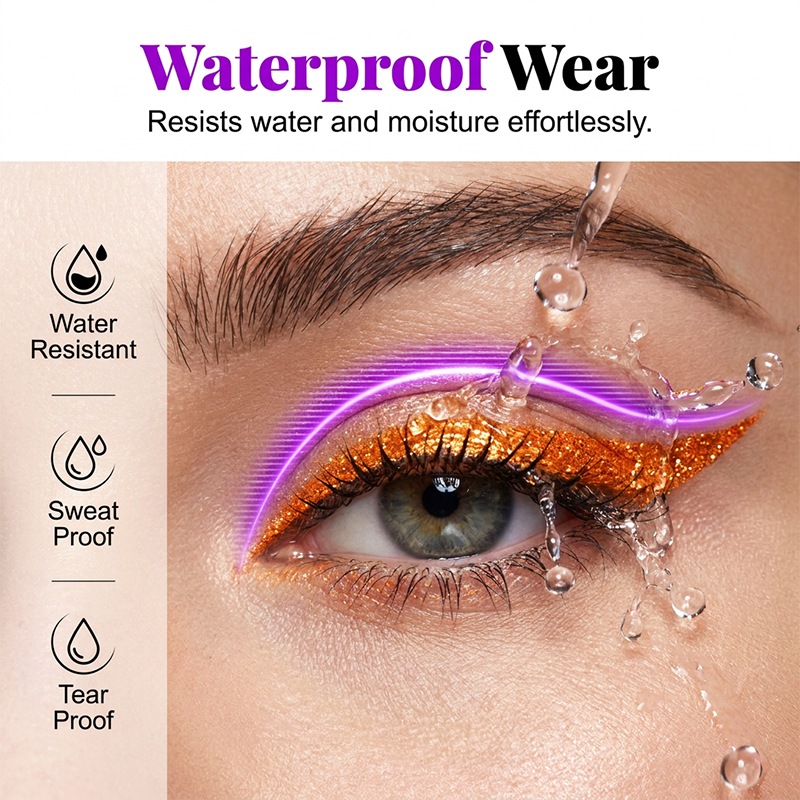 🌈 Mix & Match Your Favorite Shades! ✨ Glitter Eyeshadow Pencil 💖 Waterproof, Smudge-Proof & Long-Lasting