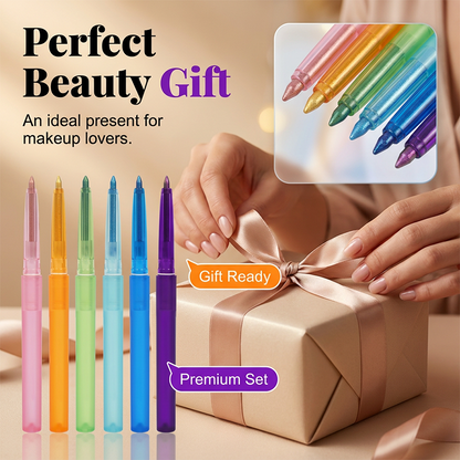 🌈 Mix & Match Your Favorite Shades! ✨ Glitter Eyeshadow Pencil 💖 Waterproof, Smudge-Proof & Long-Lasting