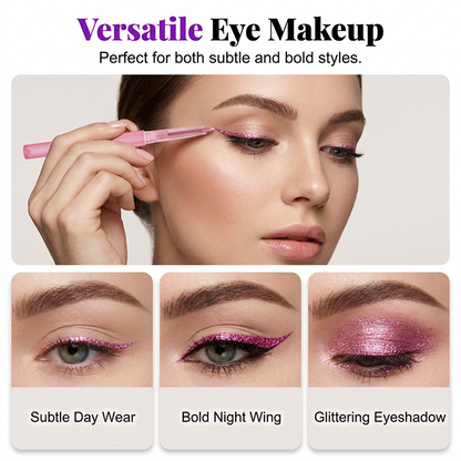 🌈 Mix & Match Your Favorite Shades! ✨ Glitter Eyeshadow Pencil 💖 Waterproof, Smudge-Proof & Long-Lasting