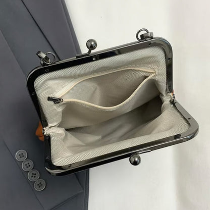 🔥 50% OFF TODAY! 👜 Women's Kiss Lock Crossbody Bag ✨ Elegant Vintage Style with Top Handle