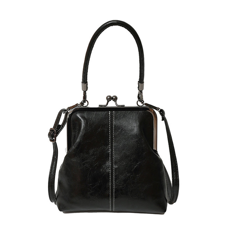🔥 50% OFF TODAY! 👜 Women's Kiss Lock Crossbody Bag ✨ Elegant Vintage Style with Top Handle
