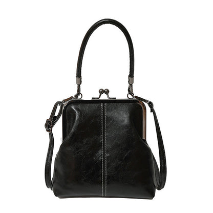 🔥 50% OFF TODAY! 👜 Women's Kiss Lock Crossbody Bag ✨ Elegant Vintage Style with Top Handle