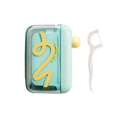 🦷✨Automatic Pop-Up Dental Floss Storage Dispenser，Just Press & Pop, Hygienic Storage. Great Gift For Oral Care Lovers!
