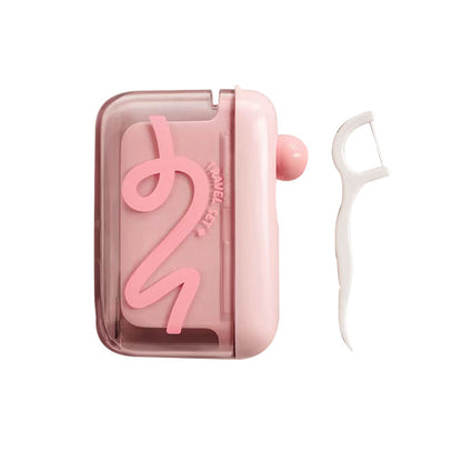 🦷✨Automatic Pop-Up Dental Floss Storage Dispenser，Just Press & Pop, Hygienic Storage. Great Gift For Oral Care Lovers!