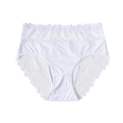 🌸 50% OFF NOW! 🌸Women's Elegant Lace Comfort Briefs | Premium Soft Breathable Knickers with High Elastic Waistband & Non-Irritating Floral Lace