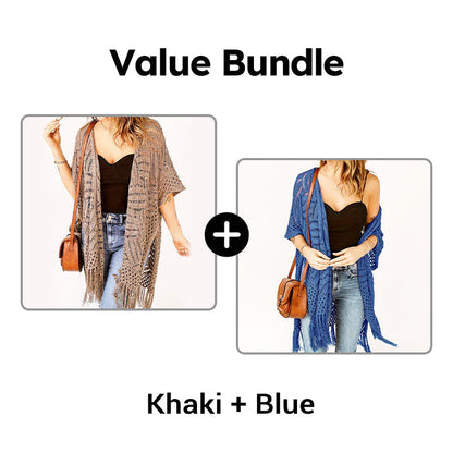 🔥 50% OFF TODAY! 🌴 Women's Open-Front Knit Cover-Up ✨ Lightweight, Breezy & Perfect for Summer