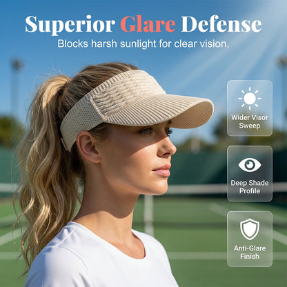 🕶️🌊🍹Chic Knit Sun Visor Hat – Lightweight & Airy, Adds a Sporty Touch to Any Outfit – Ideal for Poolside Lounging, Beach Vacations or Outdoor Brunch 👙👗