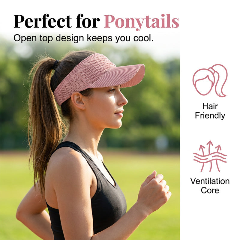 🕶️🌊🍹Chic Knit Sun Visor Hat – Lightweight & Airy, Adds a Sporty Touch to Any Outfit – Ideal for Poolside Lounging, Beach Vacations or Outdoor Brunch 👙👗