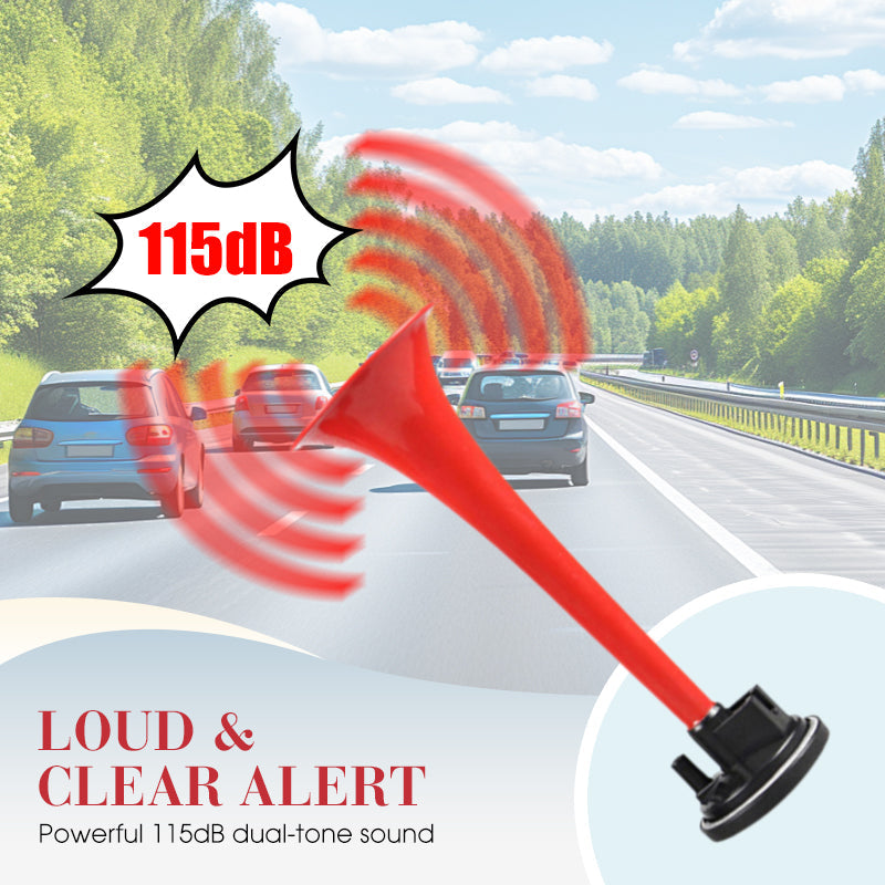 📯 LIMITED-TIME 50% OFF! 🚗 Universal Dual Trumpet Air Horn Kit – 115dB, 12V, Complete Installation Kit 🔊