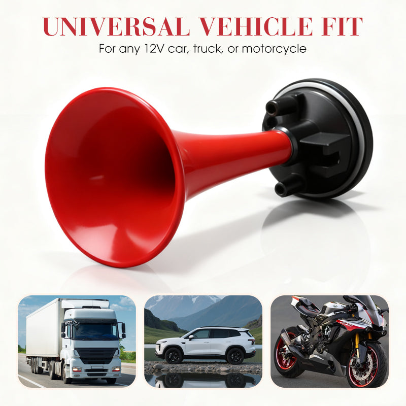 📯 LIMITED-TIME 50% OFF! 🚗 Universal Dual Trumpet Air Horn Kit – 115dB, 12V, Complete Installation Kit 🔊